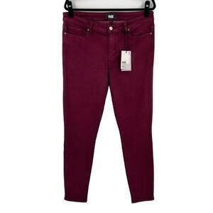 Paige Womens Verduro Ankle Jeans in Vintage Deep Berry Size 32